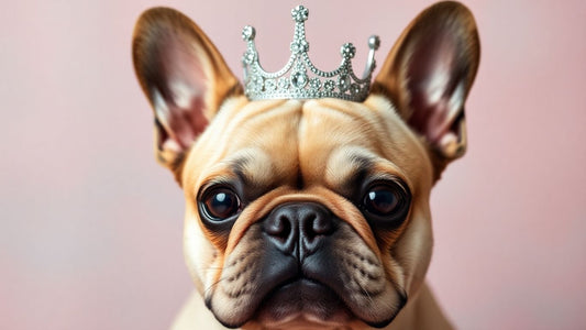 French Bulldog wearing a crown, Sunshine Coast's Cutest Pet