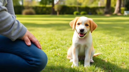Puppy and owner training in a Waverley park