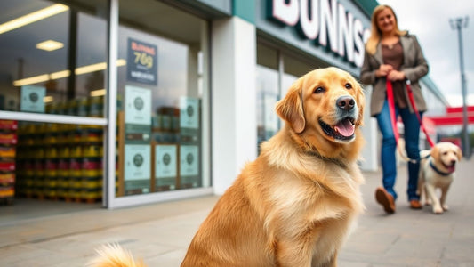 Dog outside Bunnings Warehouse