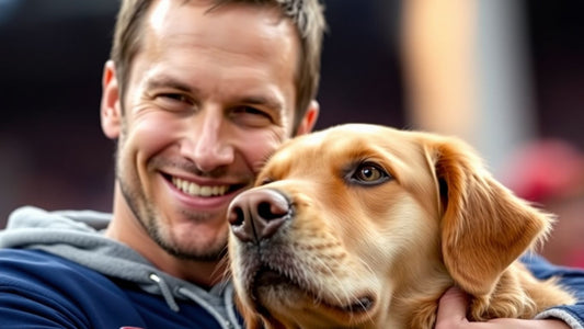 Tom Brady with his dog, a clone of a past pet.