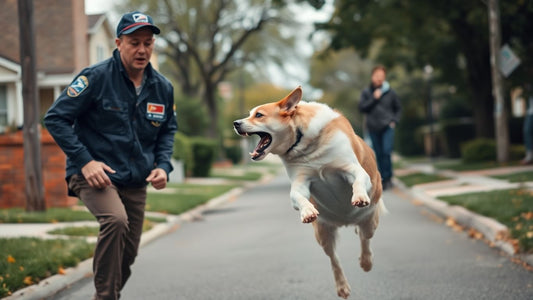 Postal worker attacked by dog on street